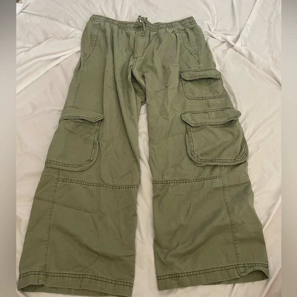 green cargo petite old navy pants
